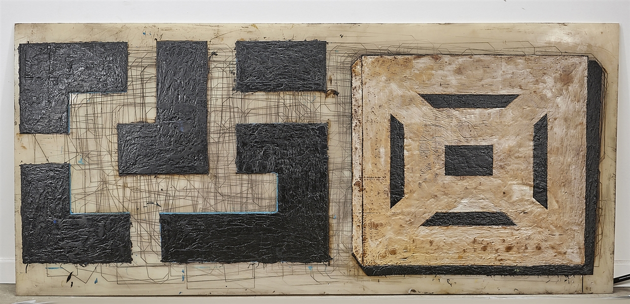 Large contemporary mixed-media