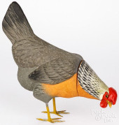 LARGE CONTEMPORARY ROOSTER CAN