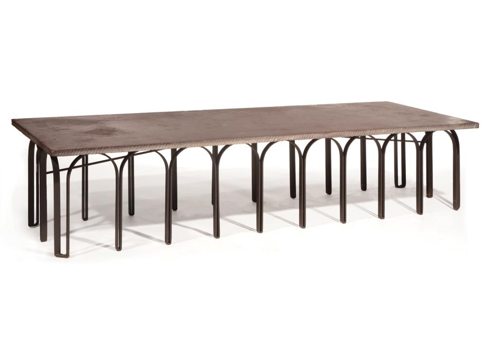 LARGE CONTEMPORARY SLATE AND CAST