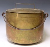 LARGE CONTINENTAL BRASS LIDDED