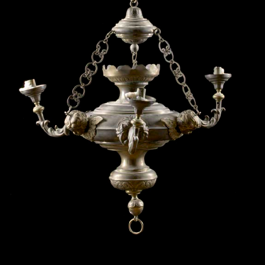 Large Continental Embossed Brass
