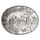 LARGE CONTINENTAL SILVER-PLATE