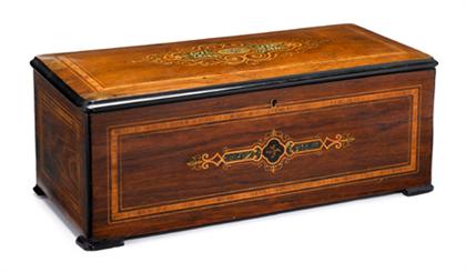 Large Continental walnut, parquetry
