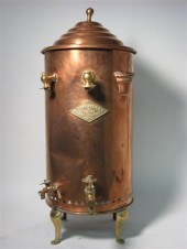 Large copper and brass coffee
