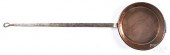 LARGE COPPER AND IRON SKILLETL