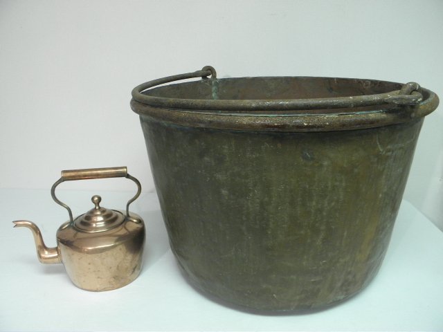 Large copper apple butter