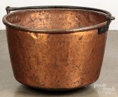LARGE COPPER APPLE BUTTER KETT