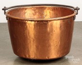 LARGE COPPER APPLE BUTTER KETT