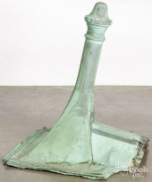 LARGE COPPER ARCHITECTURAL FIN