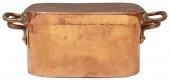 LARGE COPPER BRAISING PAN WITH