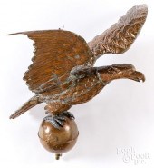 LARGE COPPER SPREAD WINGED EAG