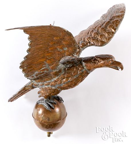 LARGE COPPER SPREAD WINGED EAGLE