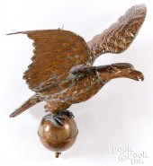 LARGE COPPER SPREAD WINGED EAG