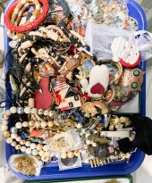 Large costume jewelry group to