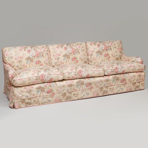 LARGE COTTON CHINTZ SLIP COVERED