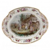 LARGE CREIL-MONTEREAU FAIENCE