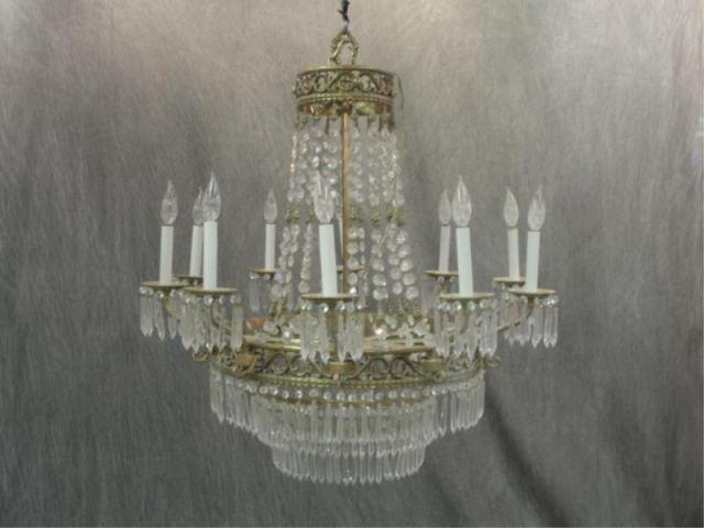 Large Crystal, Beaded, and Gilt