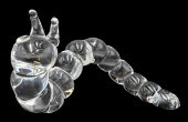 LARGE CRYSTAL STEUBEN CATERPIL