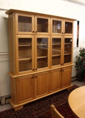 LARGE CUSTOM OAK HUTCH, AMERIC