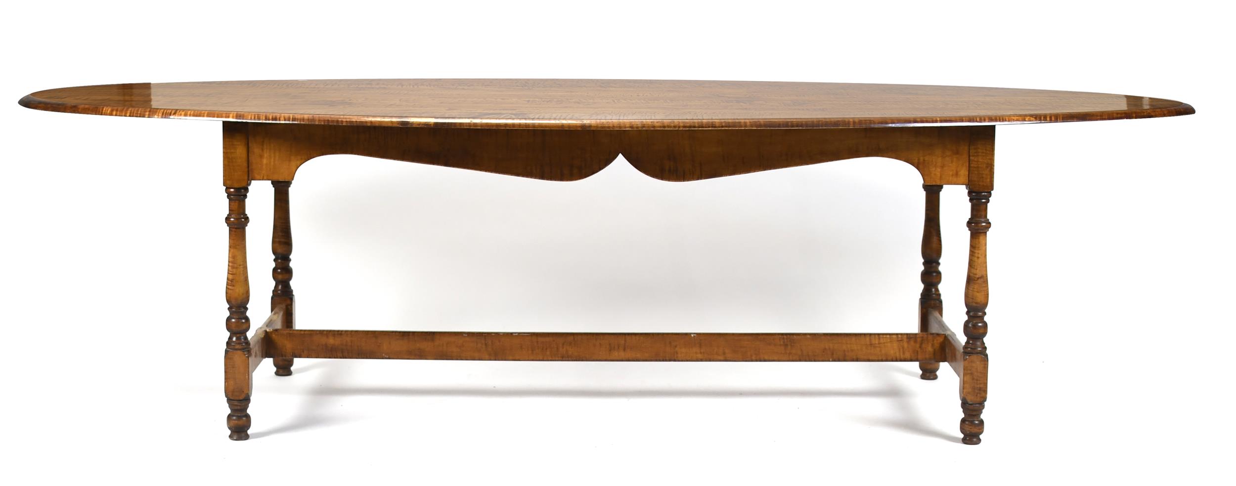 LARGE CUSTOM TIGER MAPLE DINING