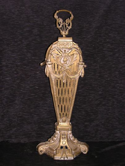 Large Cut-Brass Fireplace