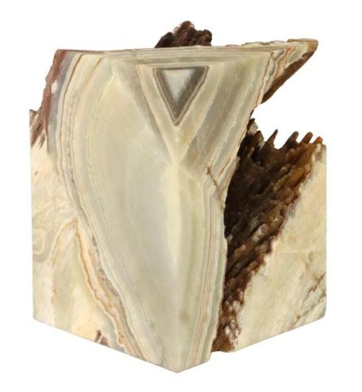 LARGE CUT ONYX STALACTITE