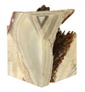 LARGE CUT ONYX STALACTITE PEDE