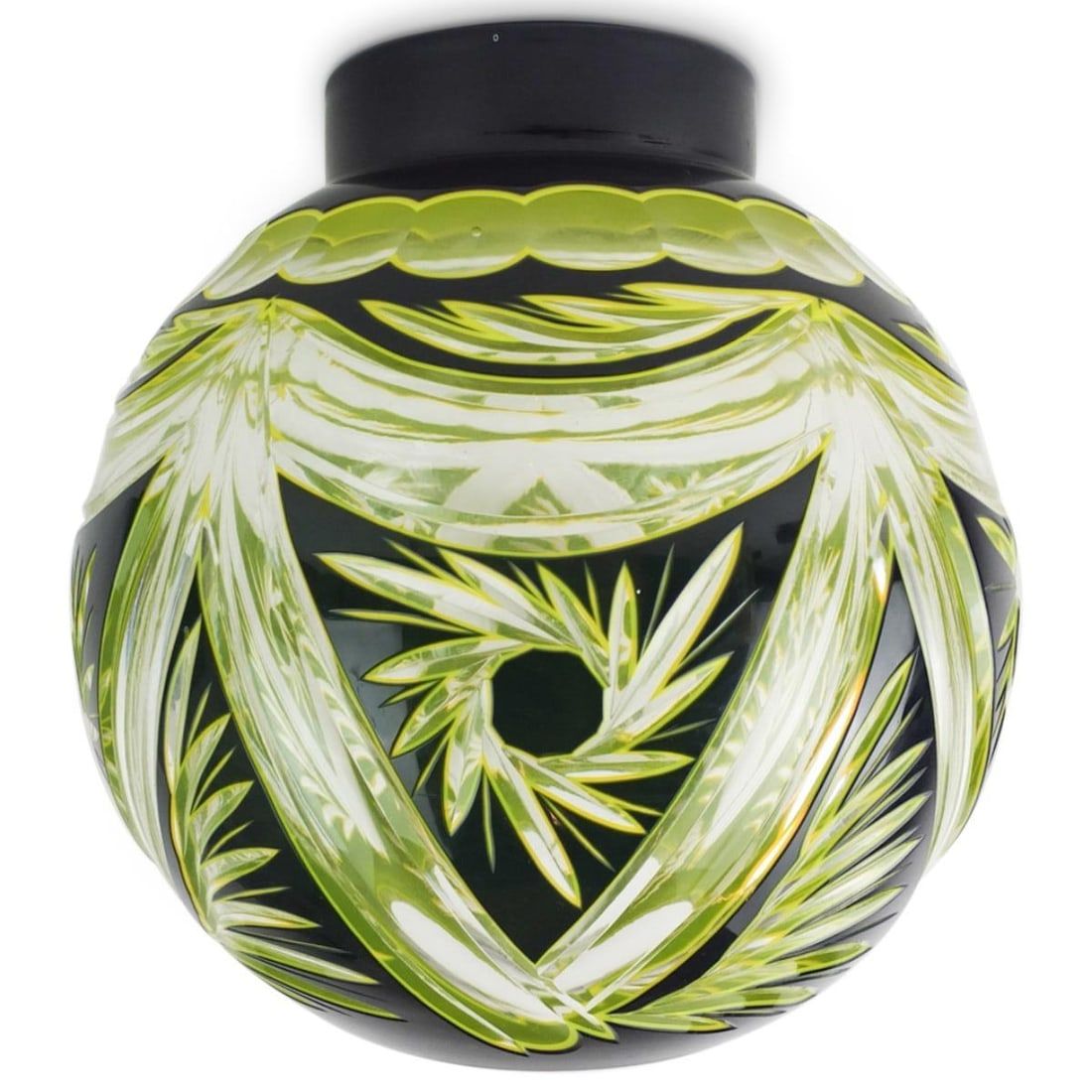LARGE CZECH BOHEMIAN GLASS
