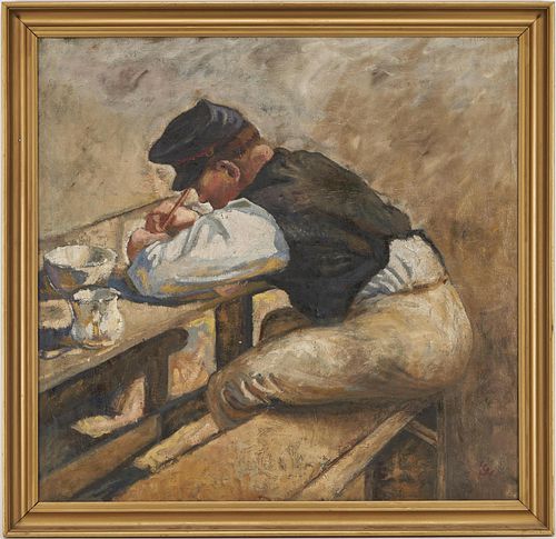 LARGE DANISH SCHOOL O/C PAINTING,