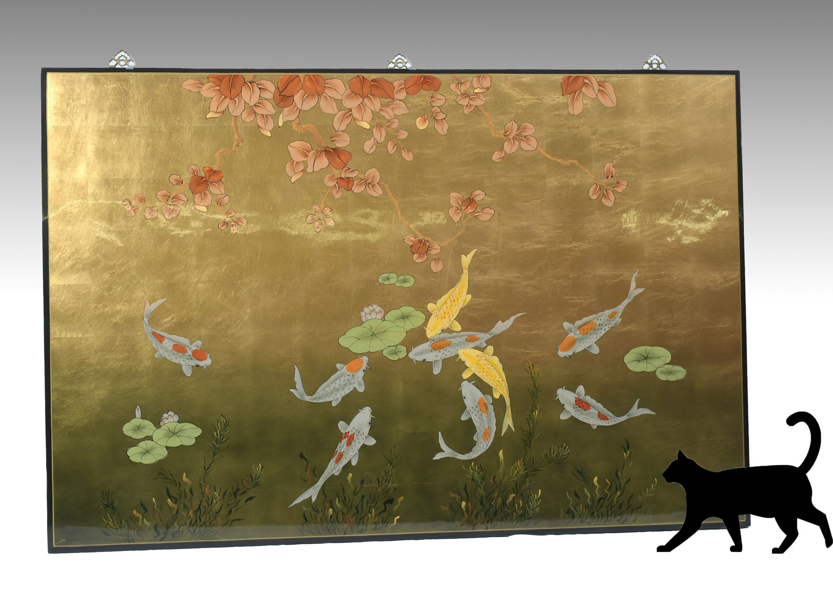 LARGE DECORATIVE KOI ART WORK: