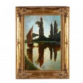 LARGE DECORATIVE WATERSCAPE PA