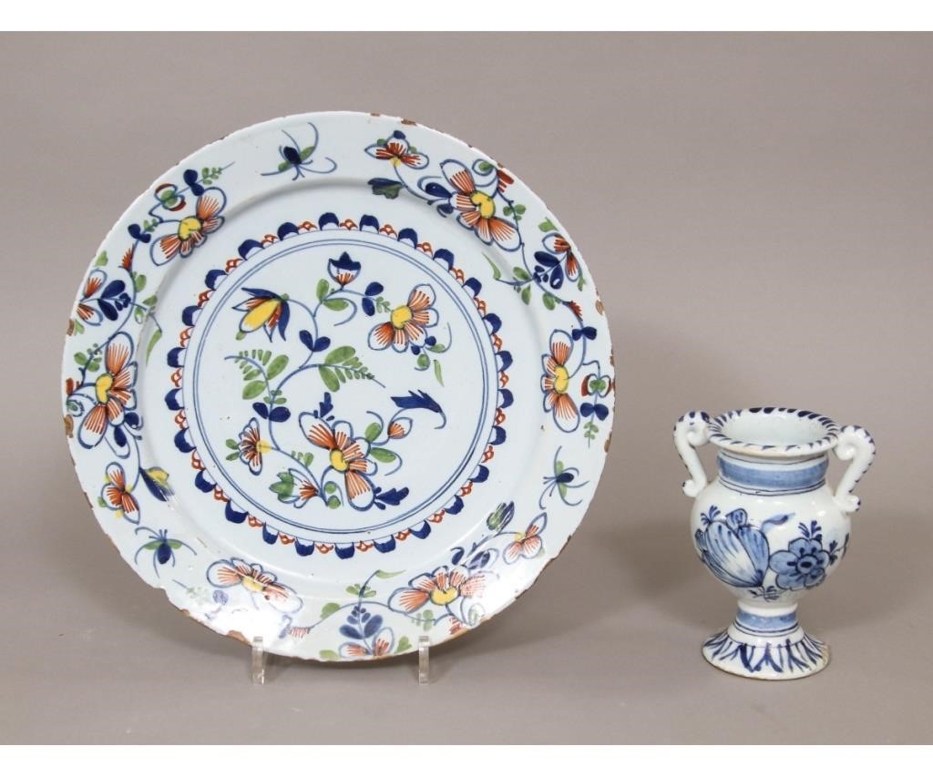 Large Delft charger, 18th c.,
