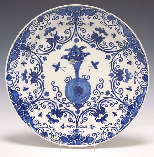 LARGE DELFT CHINOISERIE BLUE