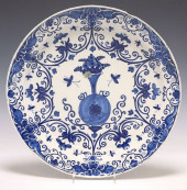 LARGE DELFT CHINOISERIE BLUE &