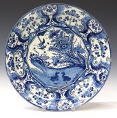LARGE DELFT KRAAK STYLE FAIENC
