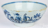 LARGE DELFTWARE BOWL 18TH C.<b