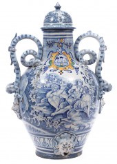 LARGE DELFTWARE FAIENCE URNLar