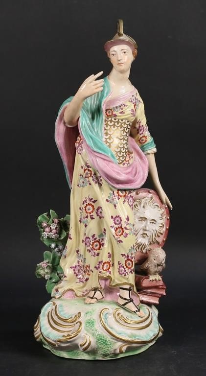 LARGE DERBY PORCELAIN FIGURE OF