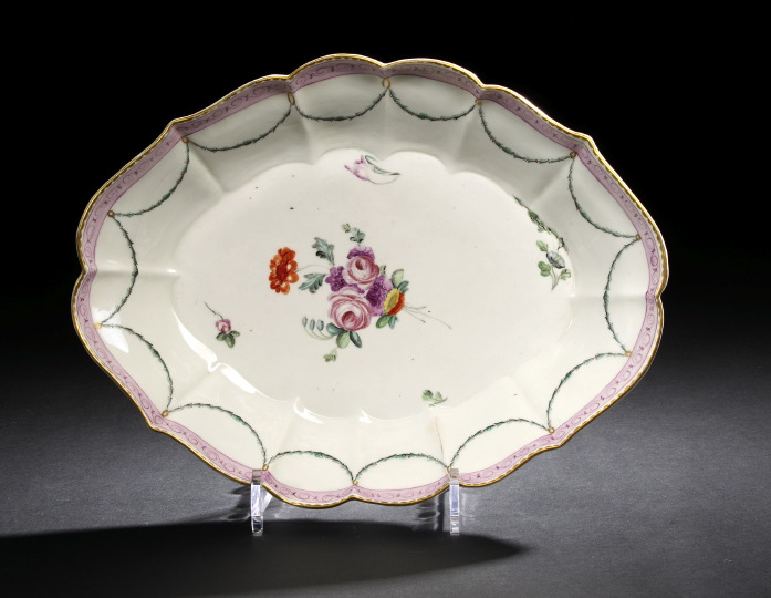 Large Derby Porcelain Lobed,