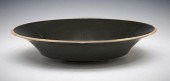 LARGE DING BLACK GLAZED FOLIAT