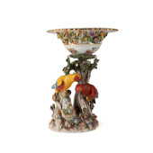 LARGE DRESDEN FIGURAL PORCELAI