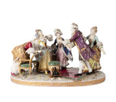 LARGE DRESDEN STYLE FIGURAL CR