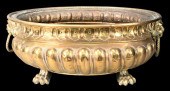LARGE DUTCH BRASS FOOTED JARDI