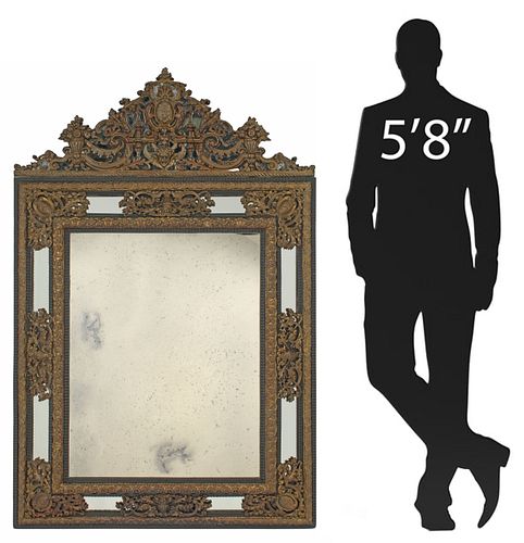 LARGE DUTCH EBONISED &AMP; REPOUSSE