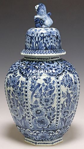 LARGE DUTCH OUD DELFT RIBBED