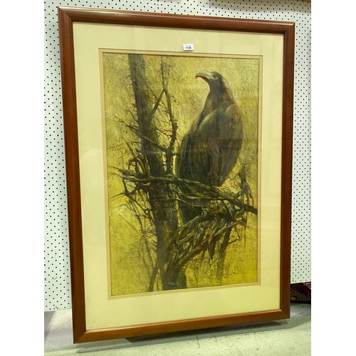 Large eagle artwork, signed lower