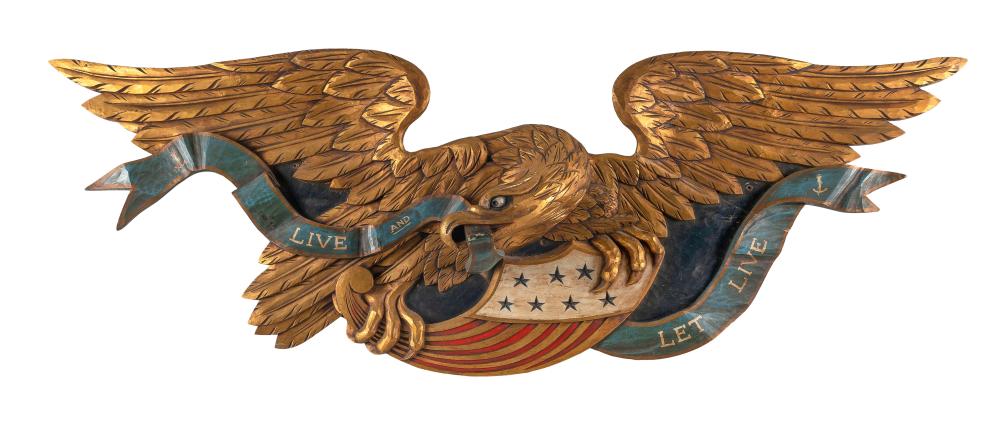 LARGE EAGLE PLAQUE BY THE