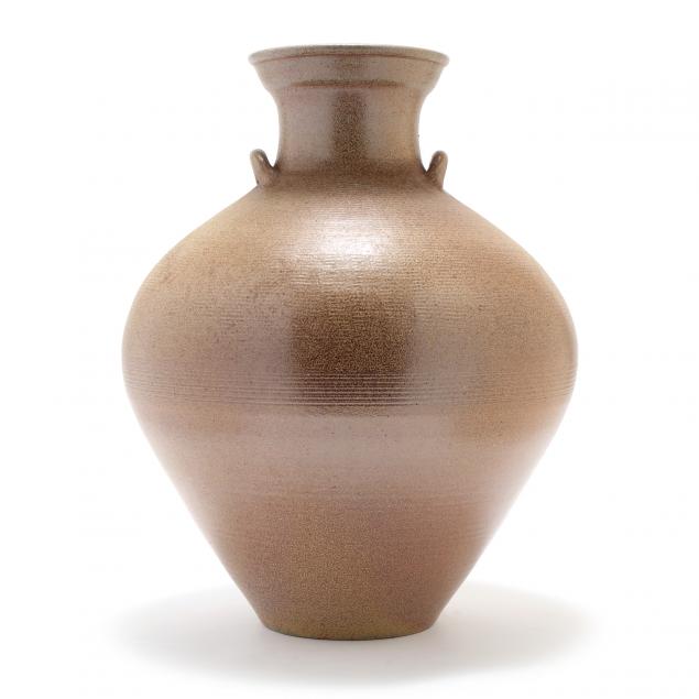 LARGE EAR HANDLED JAR, DAVID