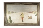 LARGE EARLY GRENFELL RUG, MOUN