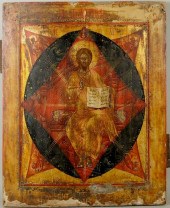 LARGE EARLY RUSSIAN ICON OF CH